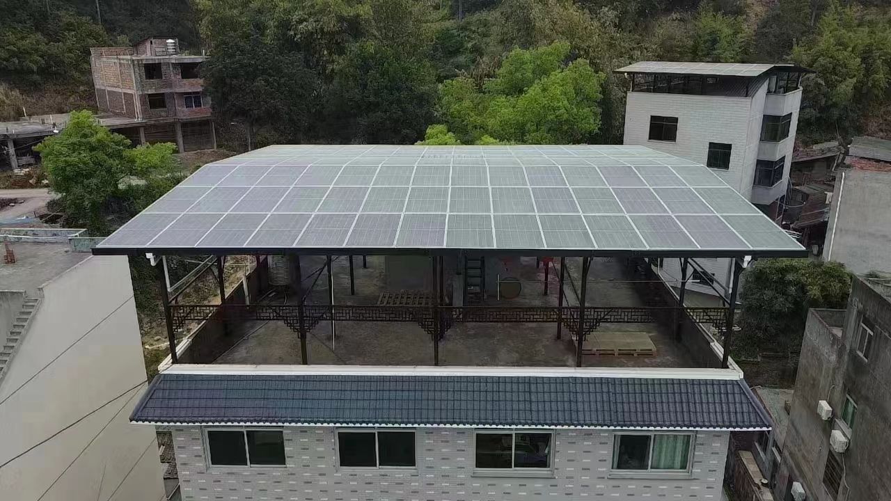 吉安15kw+10kwh自建别墅家庭光伏储能系统